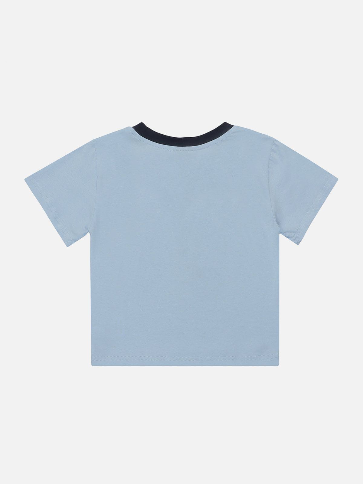 T-shirt étoile à imprimé chat