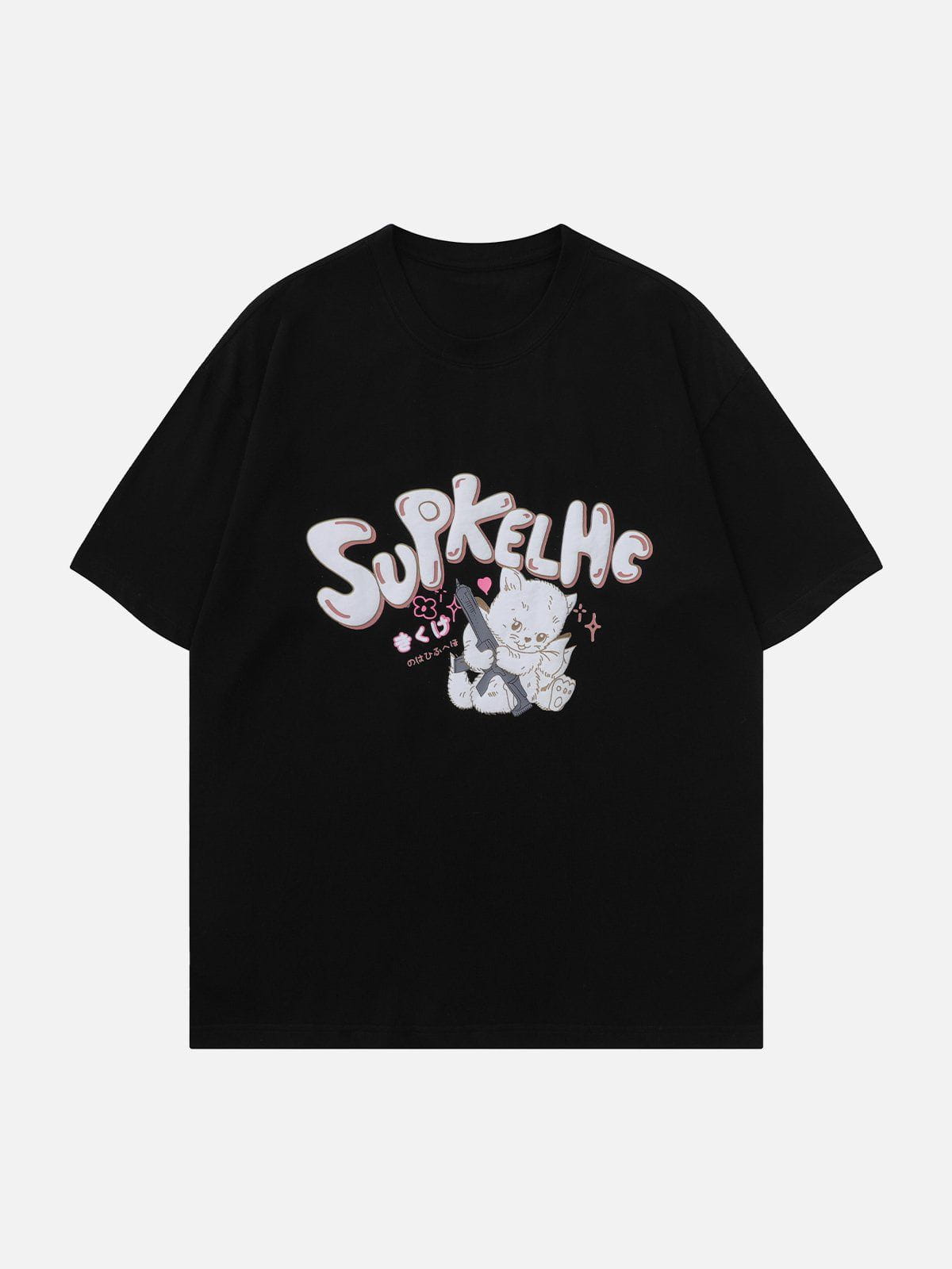 T-shirt imprimé chat