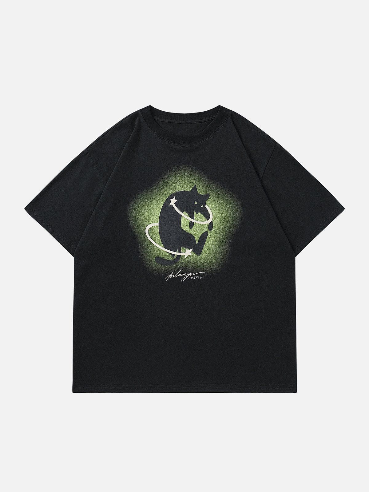 T-shirt imprimé chat