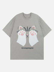 Cat Print Tee