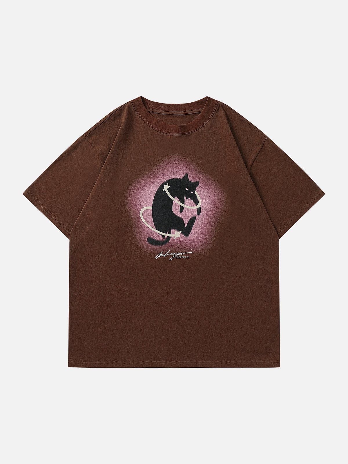 T-shirt imprimé chat