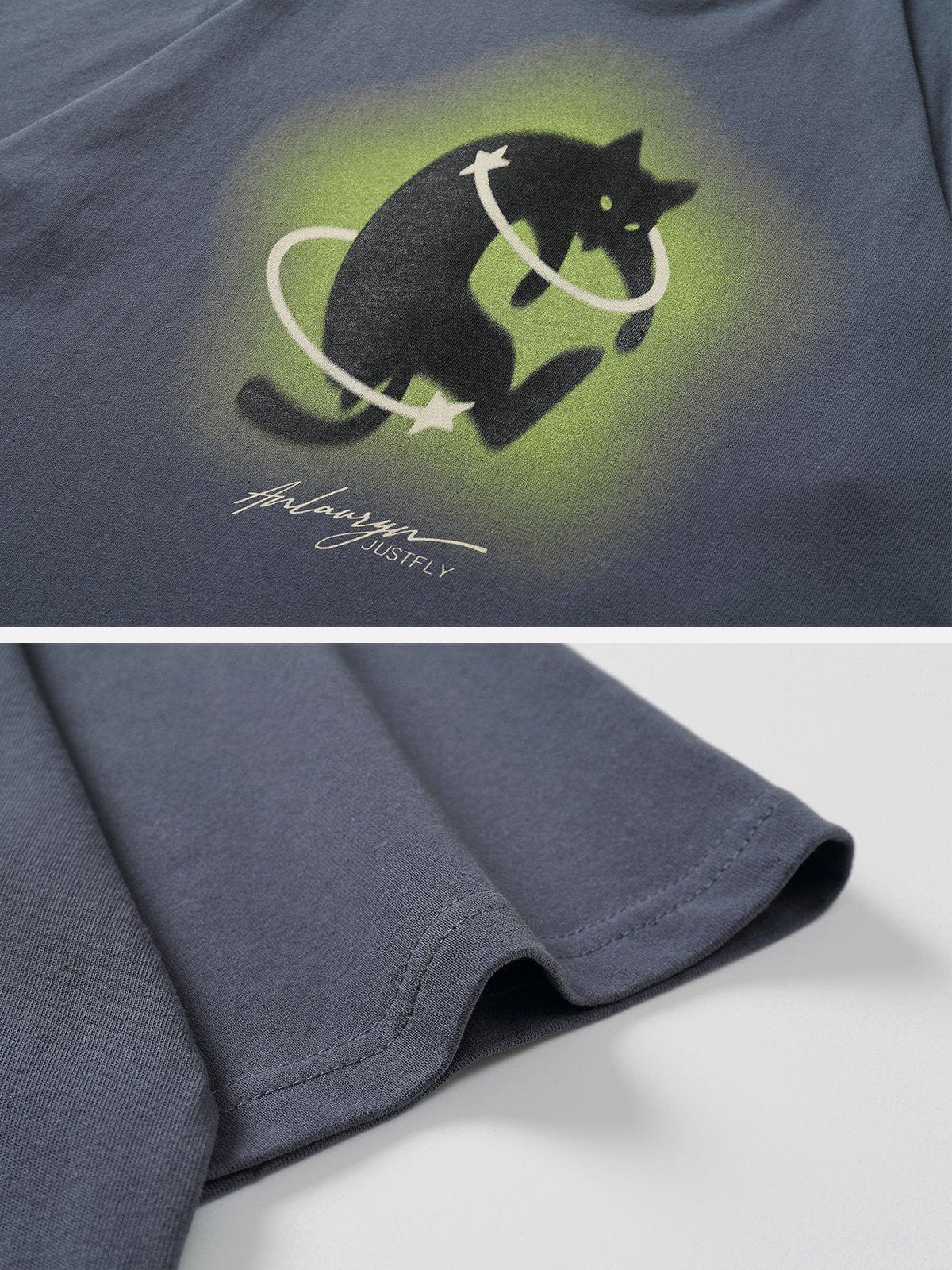 T-shirt imprimé chat