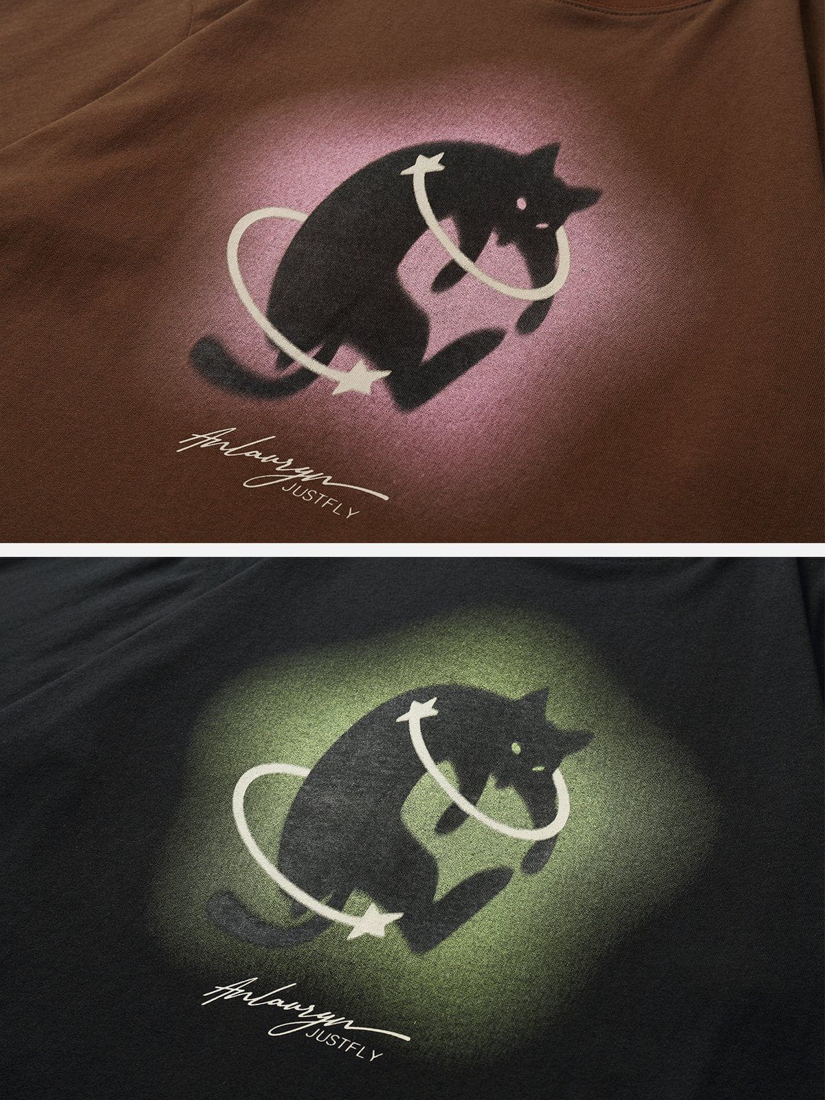 T-shirt imprimé chat
