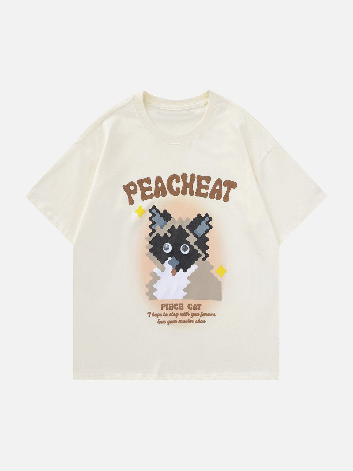 T-shirt imprimé chat