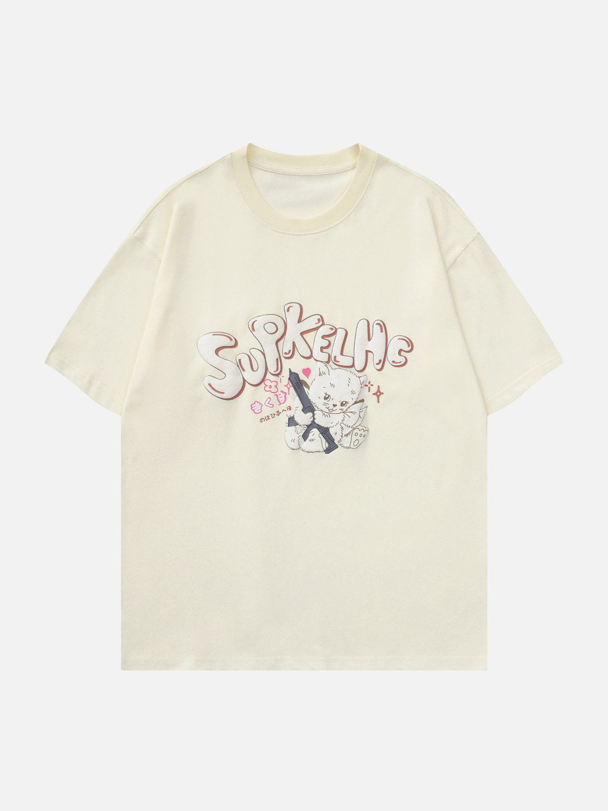 T-shirt imprimé chat