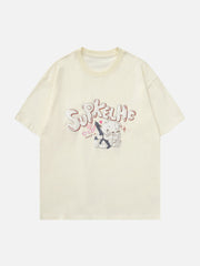 T-shirt imprimé chat