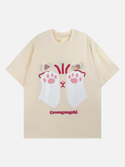 Cat Print Tee