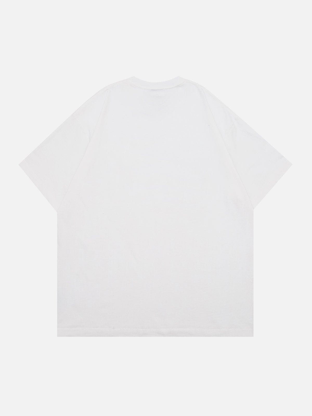 T-shirt imprimé puzzle avec images de chats