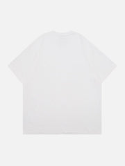 T-shirt imprimé puzzle avec images de chats