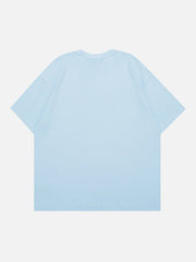 T-shirt imprimé puzzle avec images de chats