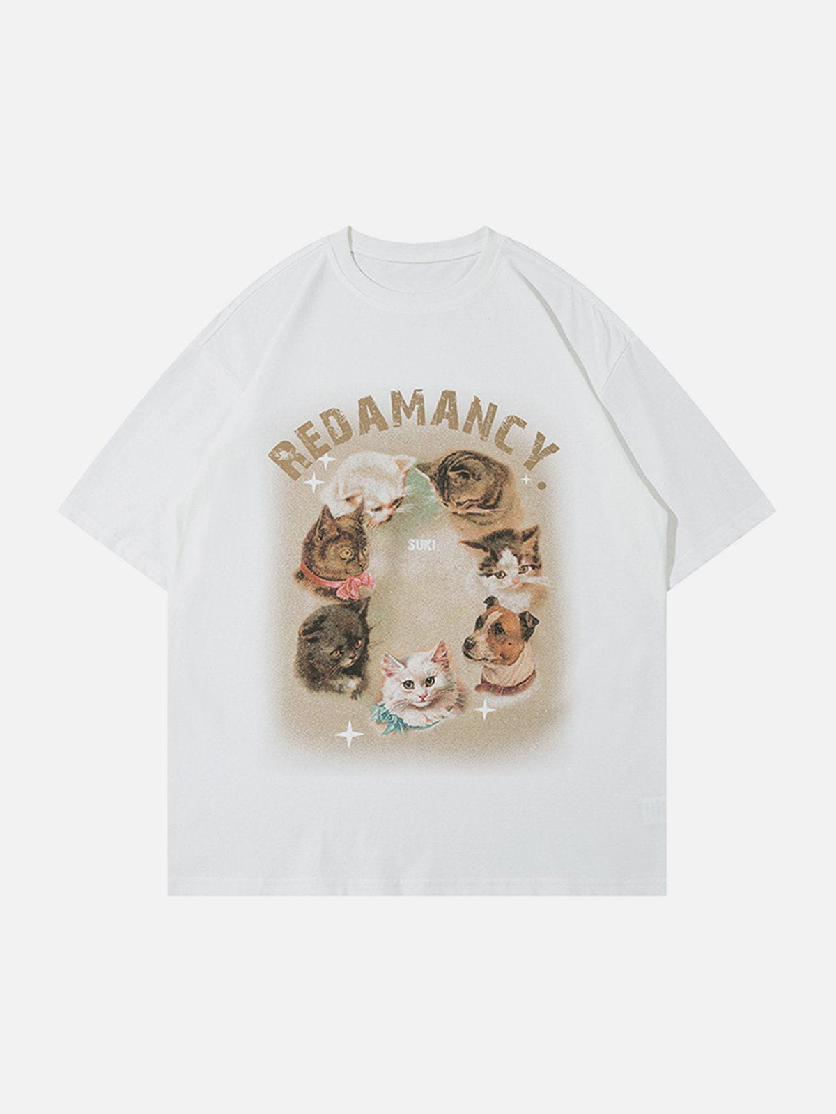 T-shirt imprimé chats