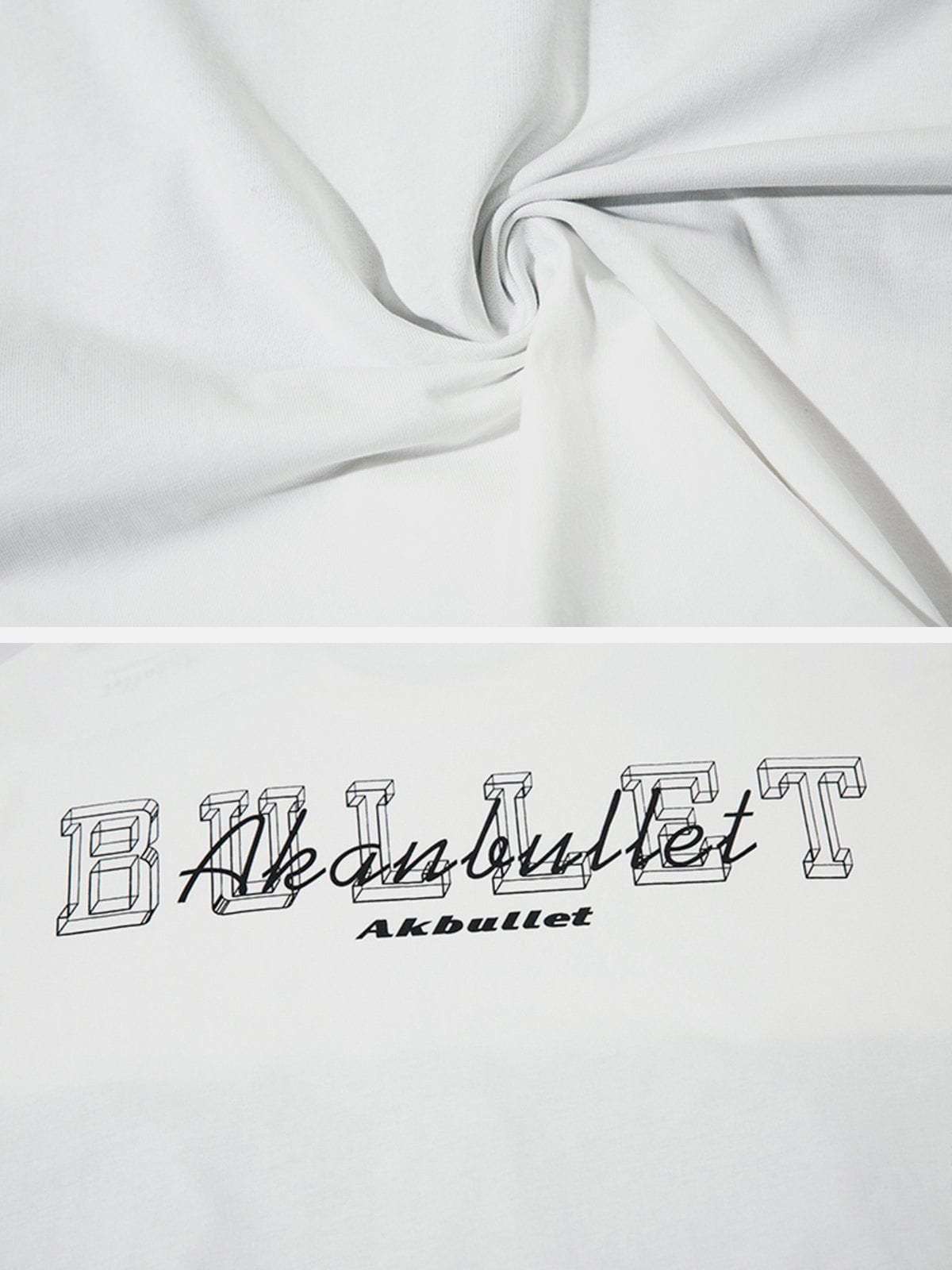 T-shirt à imprimé contrasté en chaîne