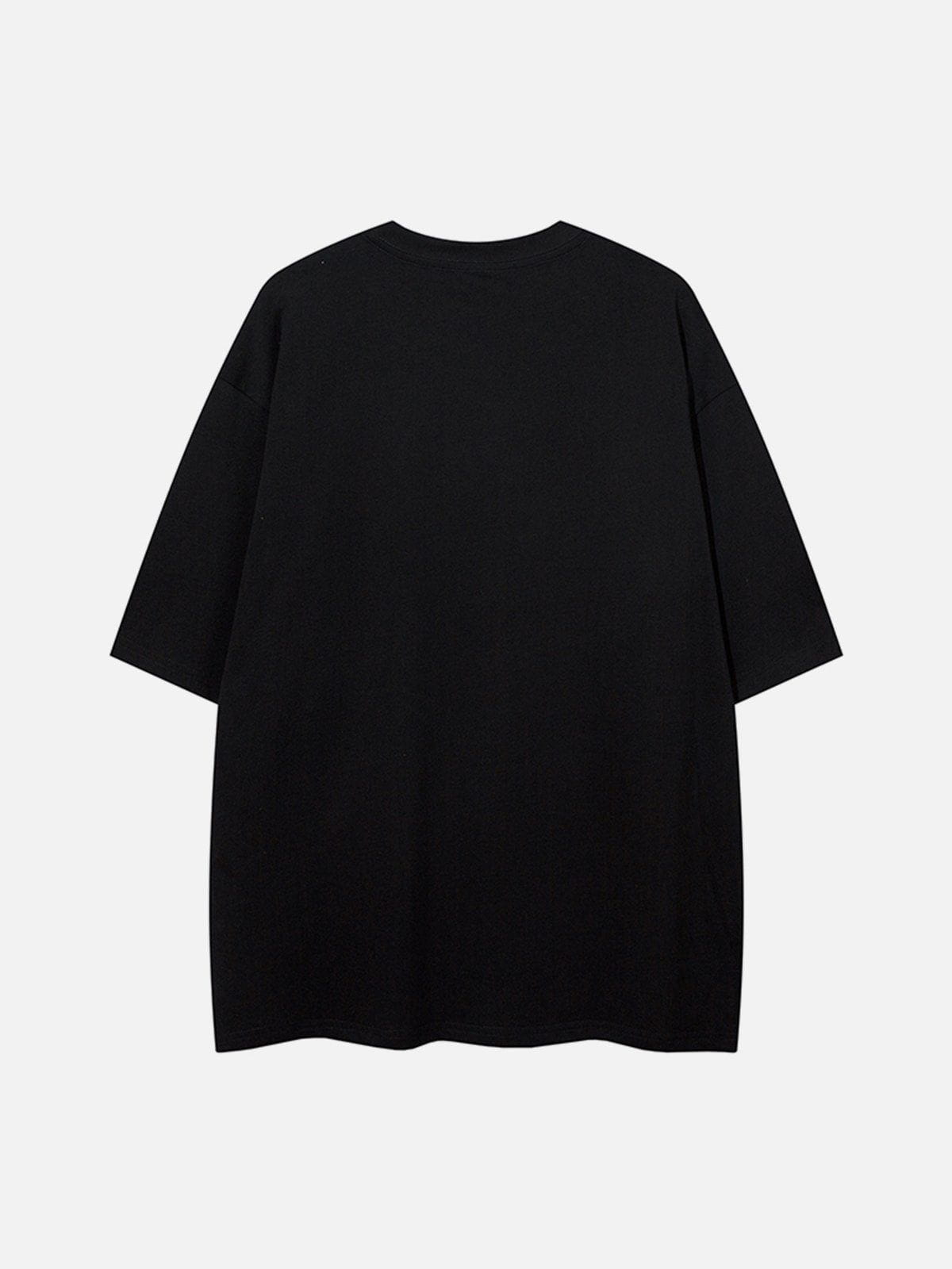 T-shirt imprimé squelette en chaîne
