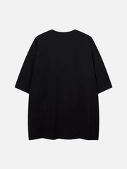T-shirt imprimé squelette en chaîne
