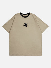 Circular Inkjet Print Tee