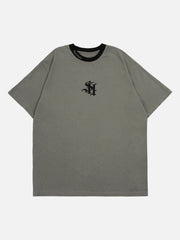Circular Inkjet Print Tee