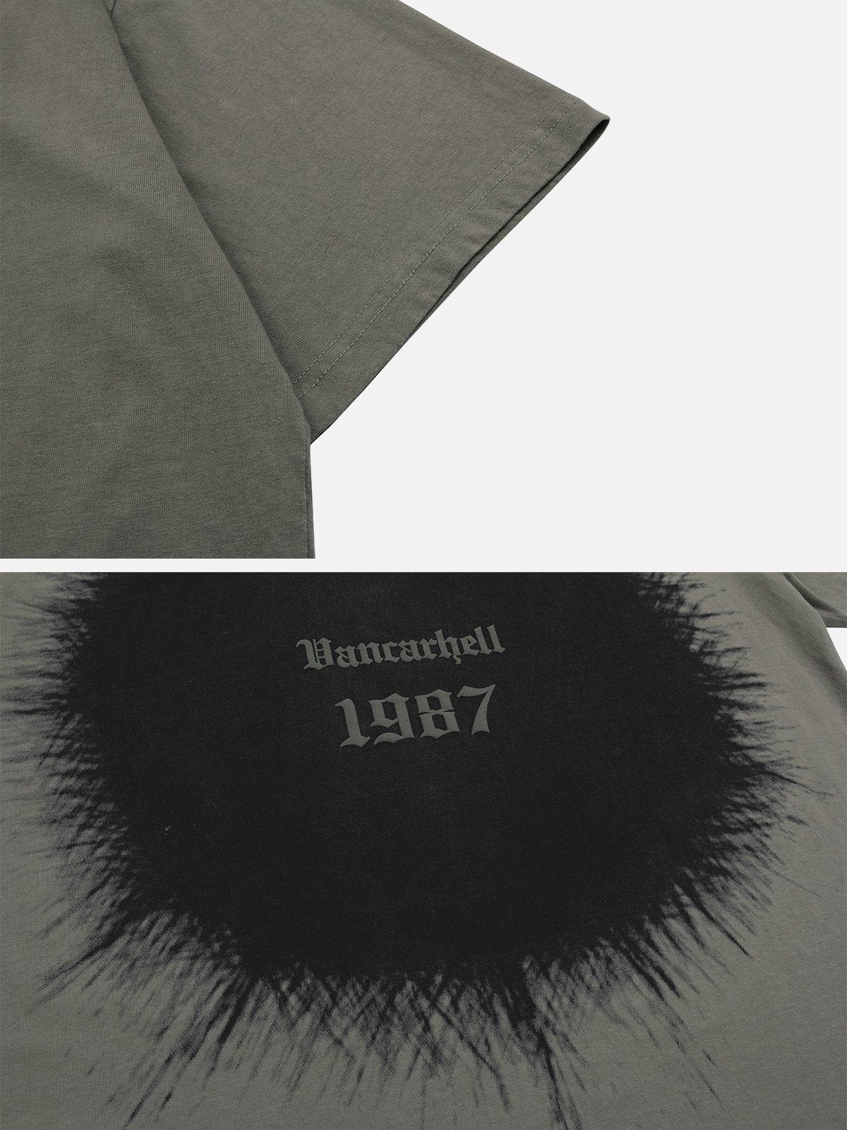 Circular Inkjet Print Tee