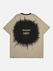 Circular Inkjet Print Tee