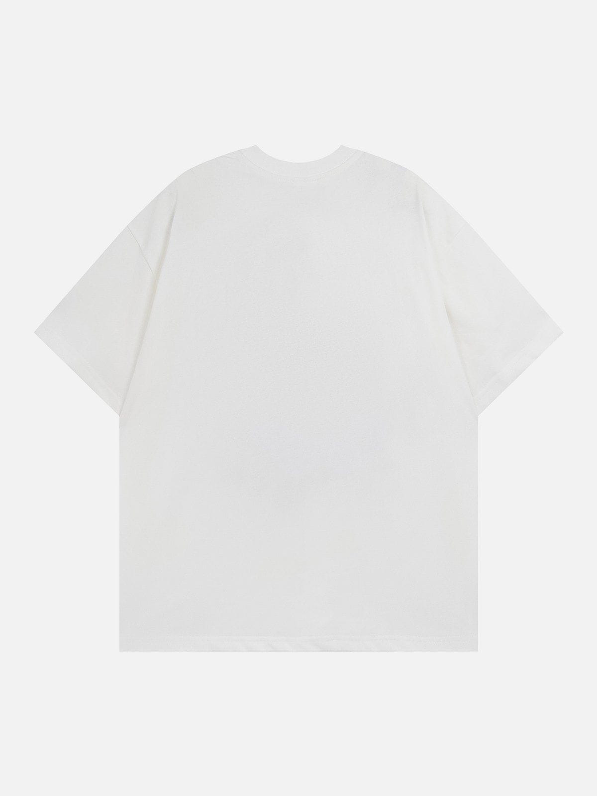 Clashing Graffiti Print Tee