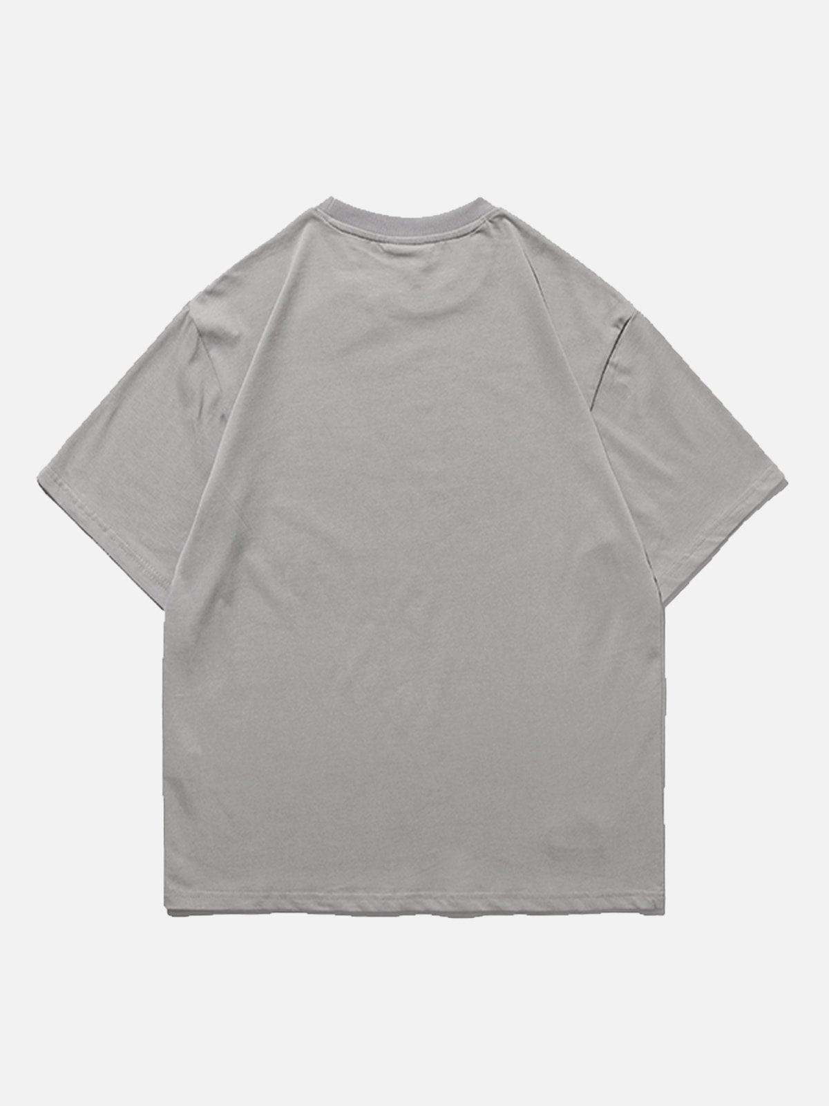 T-Shirt mit Clown-Zauberwürfel-Print 
