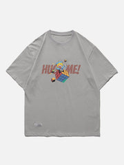 T-Shirt mit Clown-Zauberwürfel-Print 