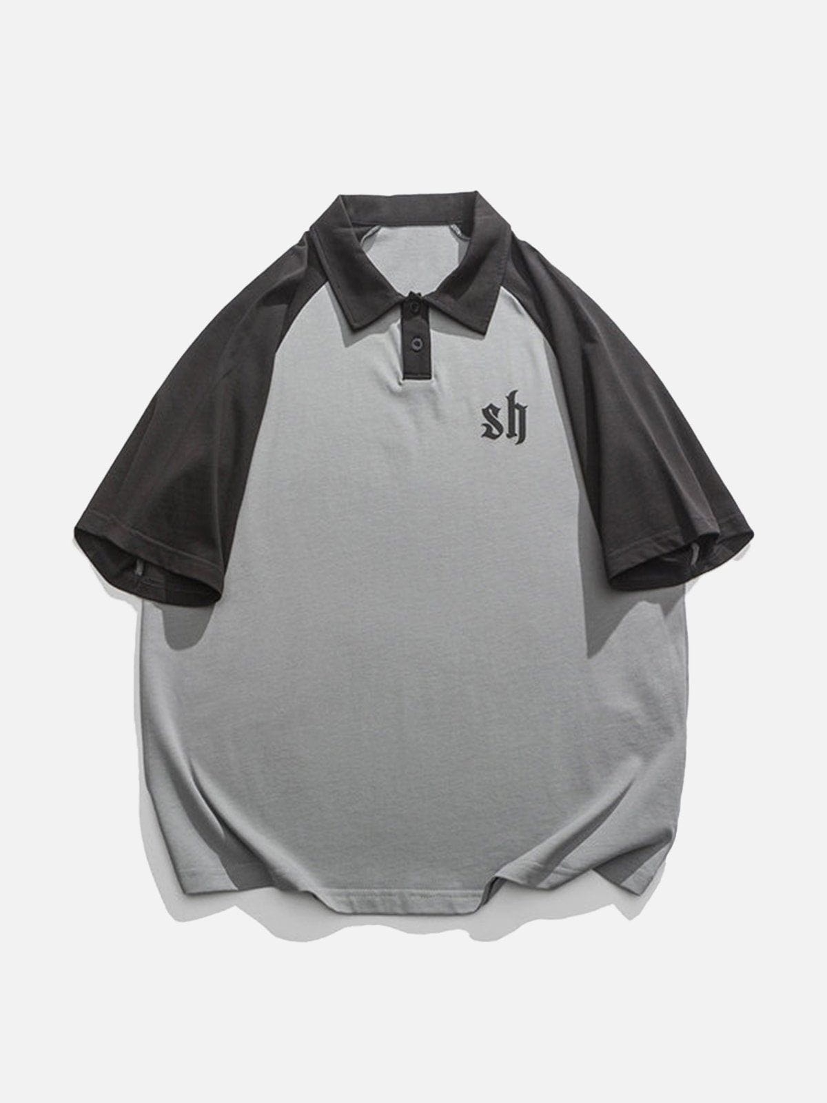 T-Shirt mit Farbblock-Print 