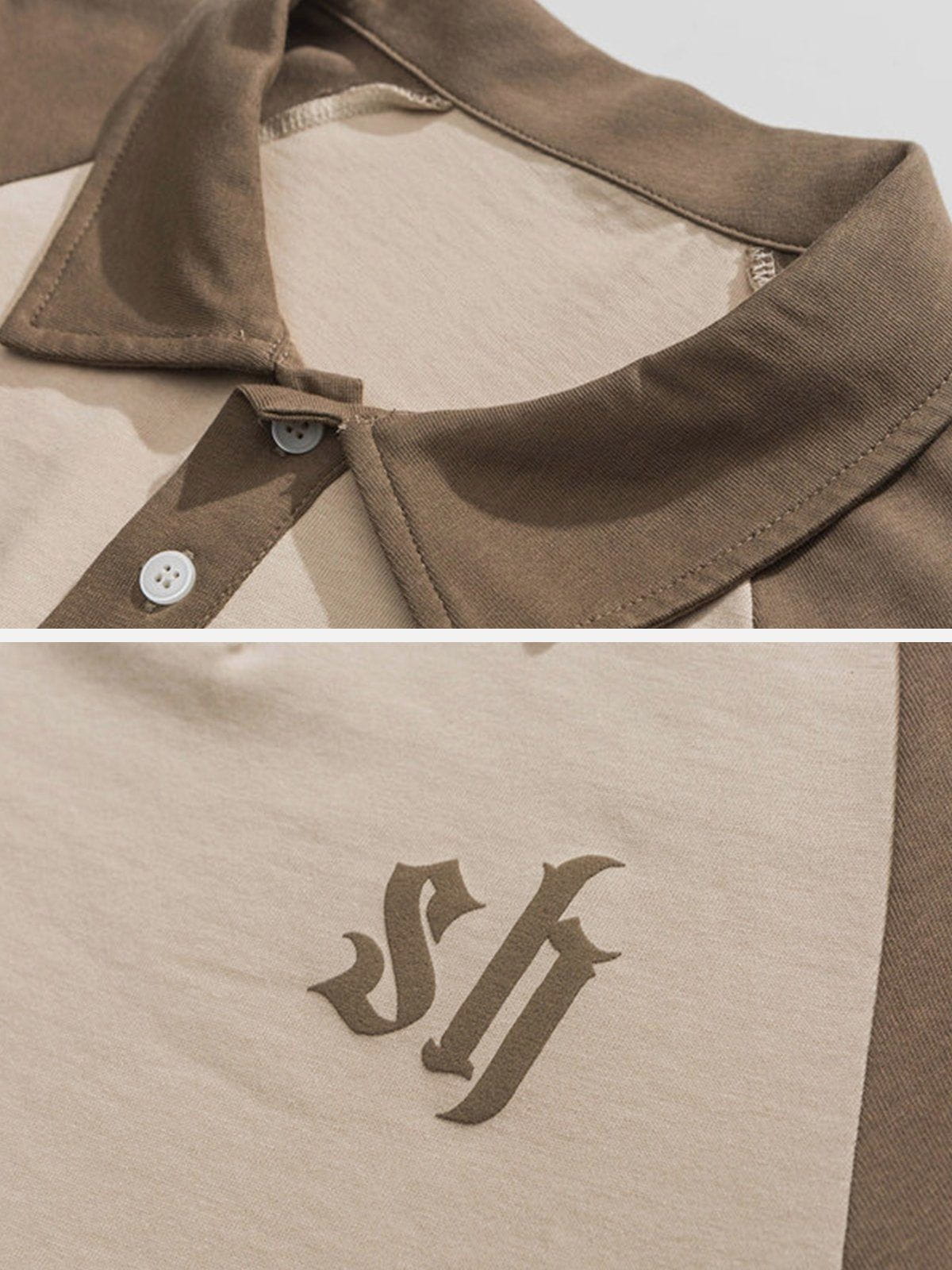 T-Shirt mit Farbblock-Print 