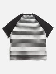 T-shirt à rayures color block