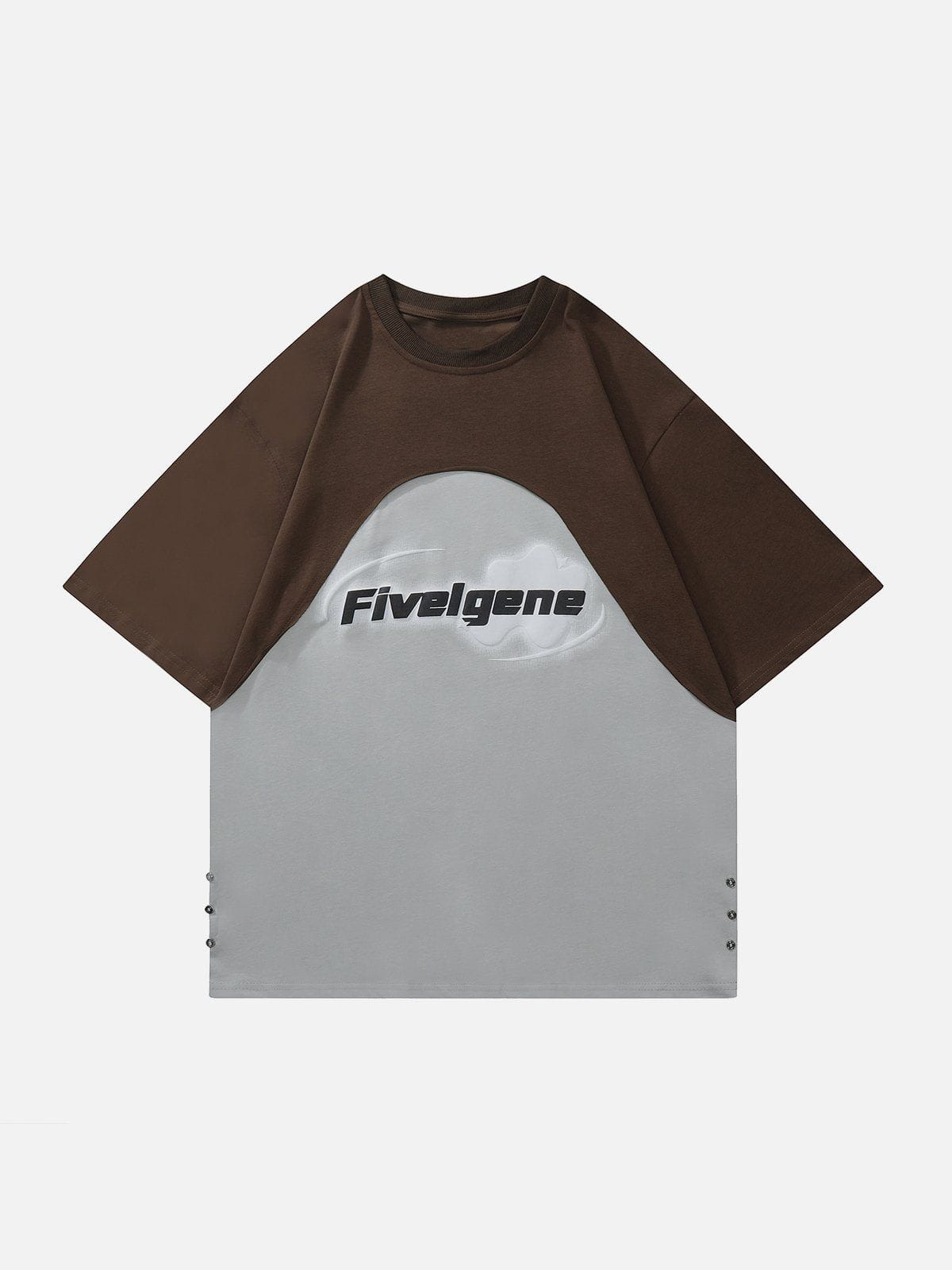 T-Shirt mit Farbblockierung 