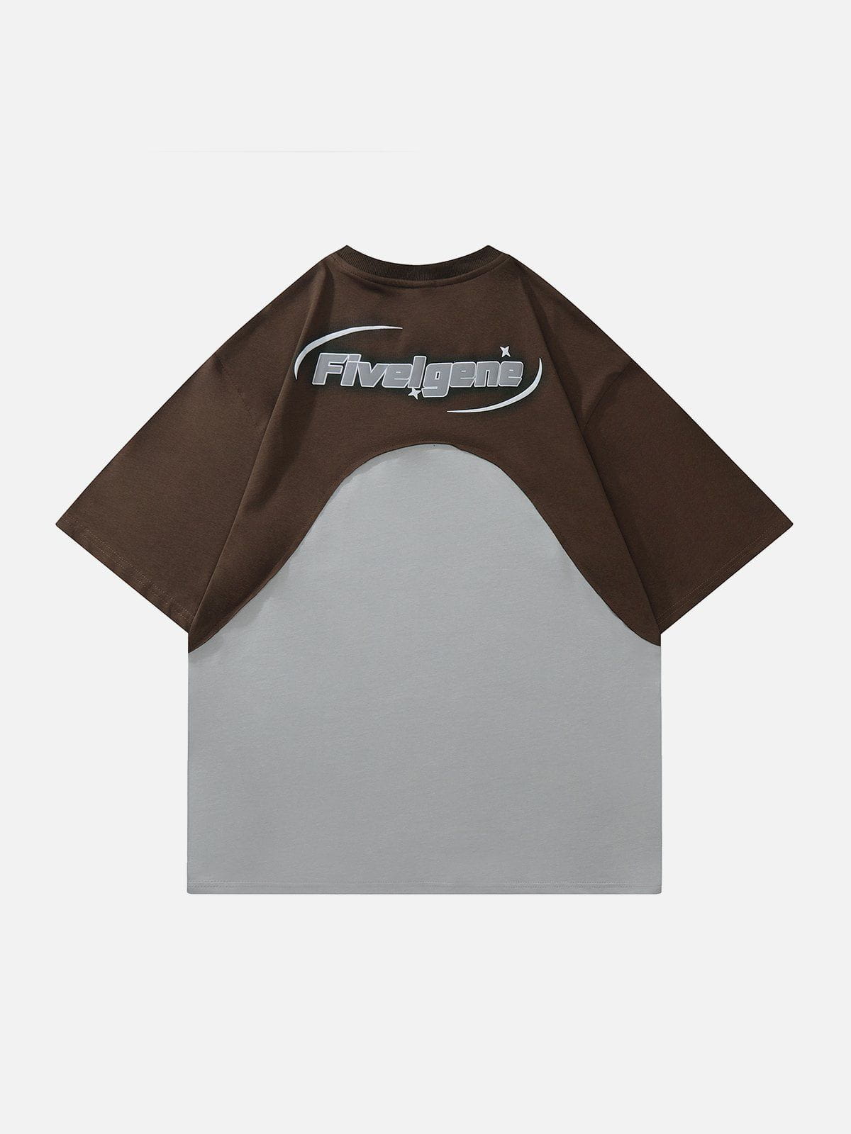 T-Shirt mit Farbblockierung 