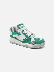 Skateschuhe mit Farbblockierung und dicker Sohle 
