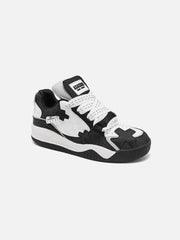 Skateschuhe mit Farbblockierung und dicker Sohle 