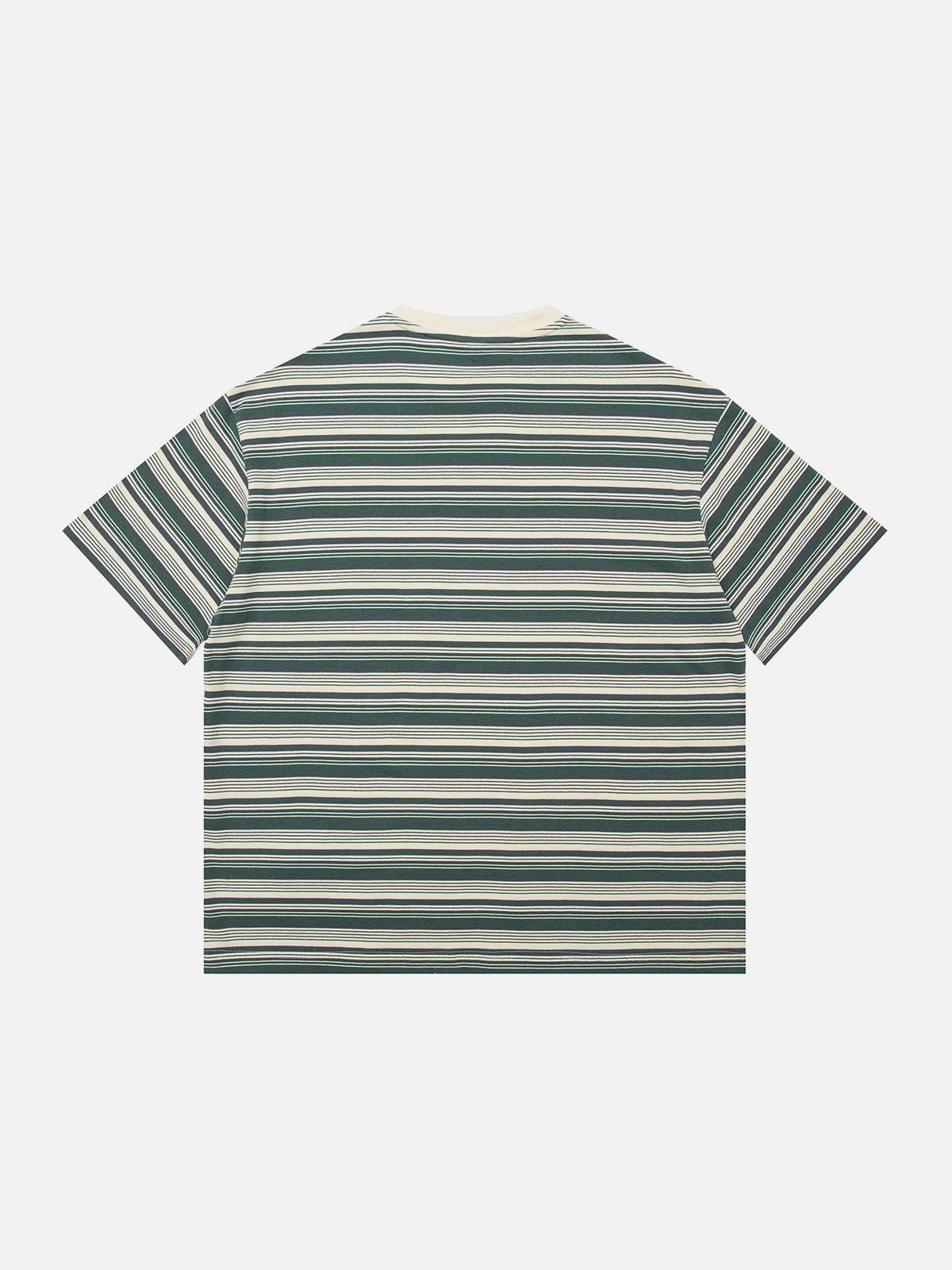 Color Clash Stripes T-Shirt 