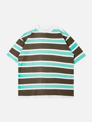 T-shirt à rayures Color Clash