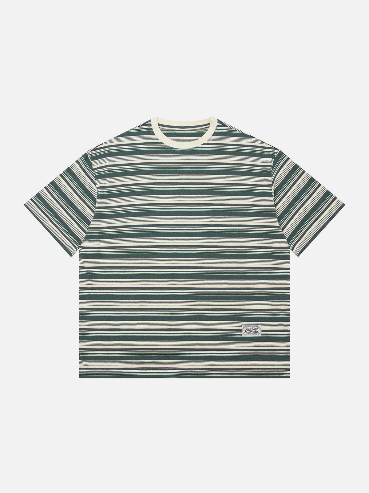 Color Clash Stripes T-Shirt 