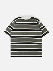 T-shirt à rayures Color Clash