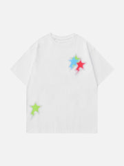 Color Stars Graffiti T-Shirt 