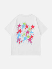 Color Stars Graffiti T-Shirt 