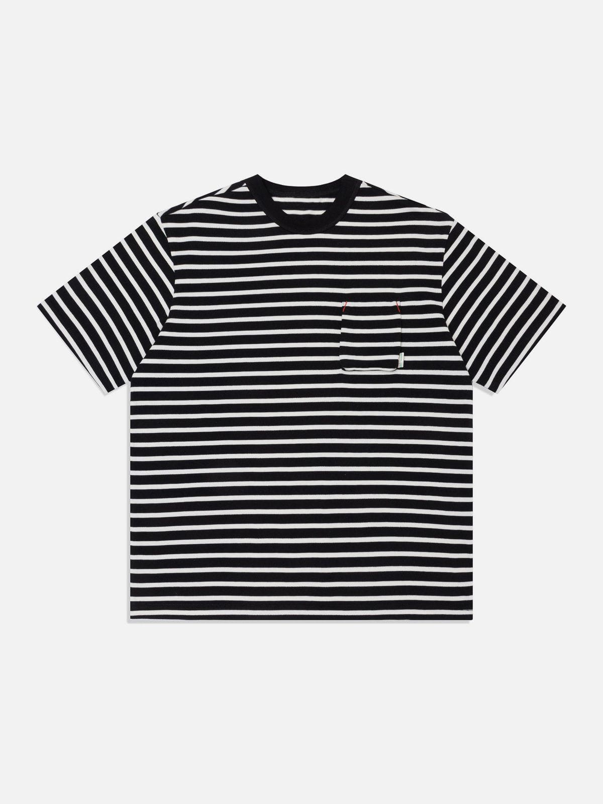 T-shirt à rayures colorblock