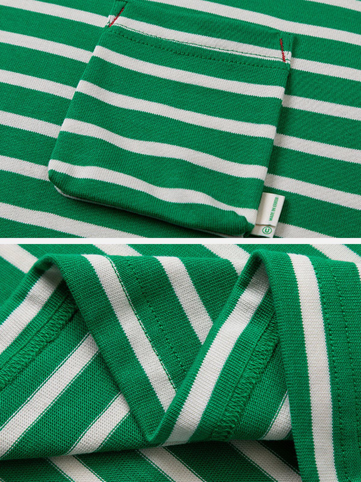 T-shirt à rayures colorblock