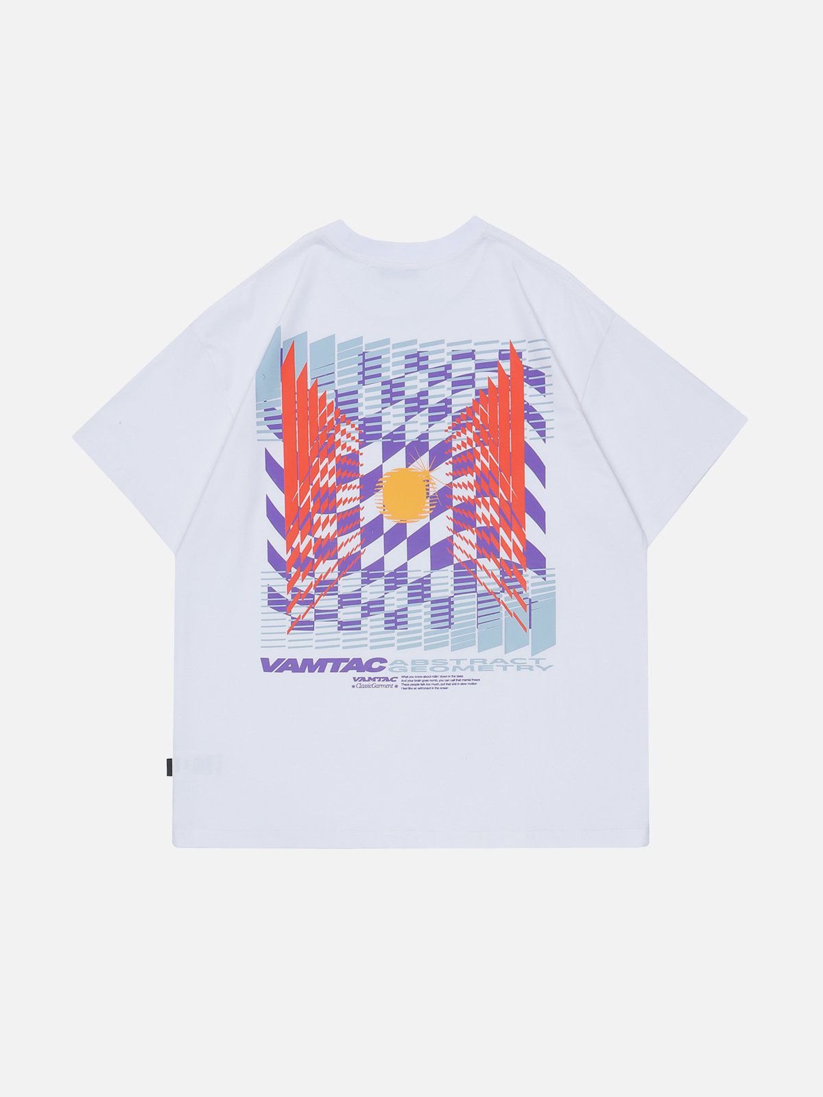 T-Shirt mit farbigem Schachbrettmuster 