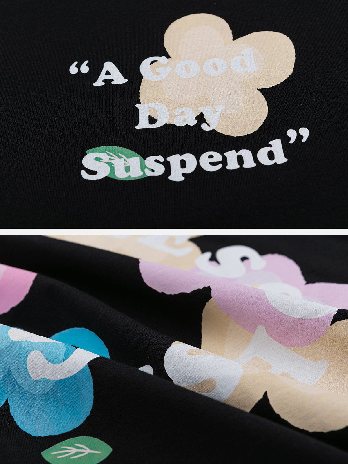 T-shirt imprimé fleurs colorées