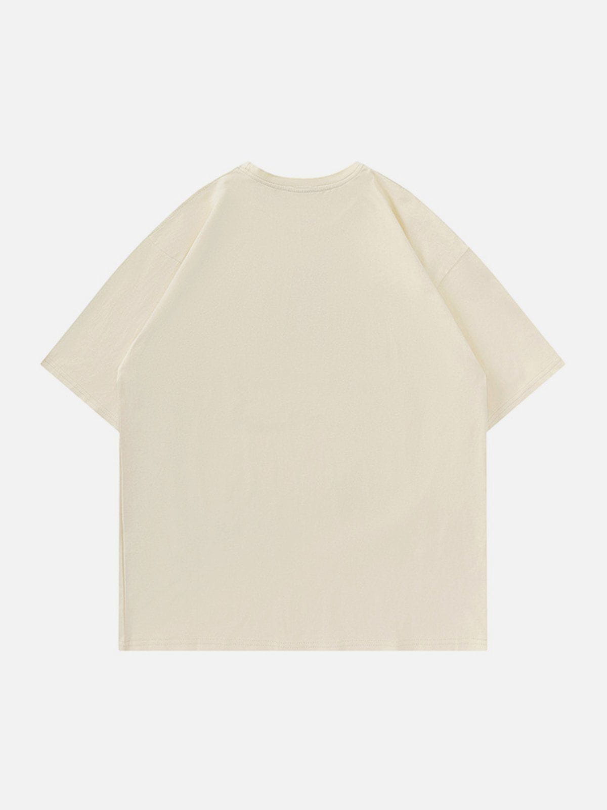 T-shirt graphique à lettres étoilées colorées