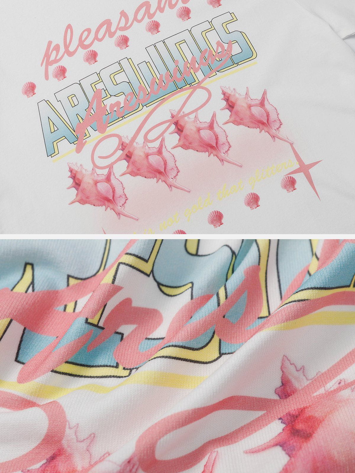 T-shirt à imprimé conque