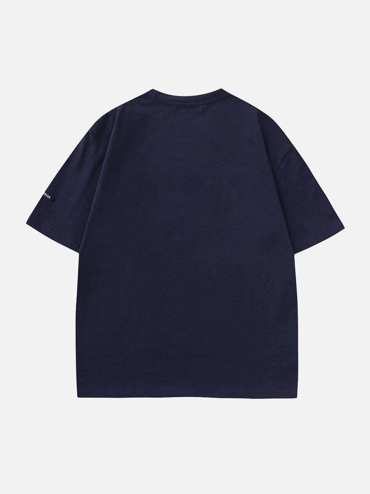 T-Shirt mit Buchstaben-Print in Kontrastfarbe 