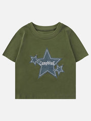 Cowboy Stars Patchwork-T-Shirt 