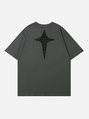T-Shirt mit Stern-Vertigo-Print 
