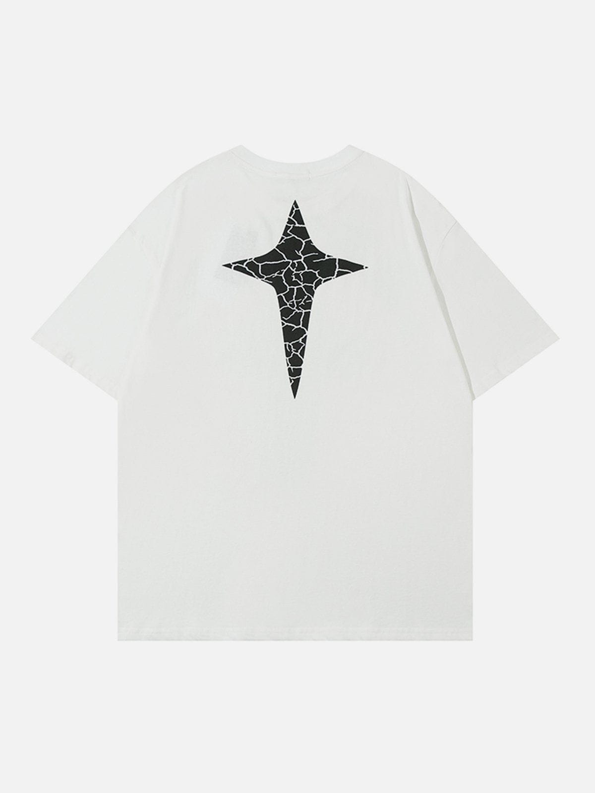 T-Shirt mit Stern-Vertigo-Print 