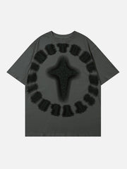 T-Shirt mit Stern-Vertigo-Print 
