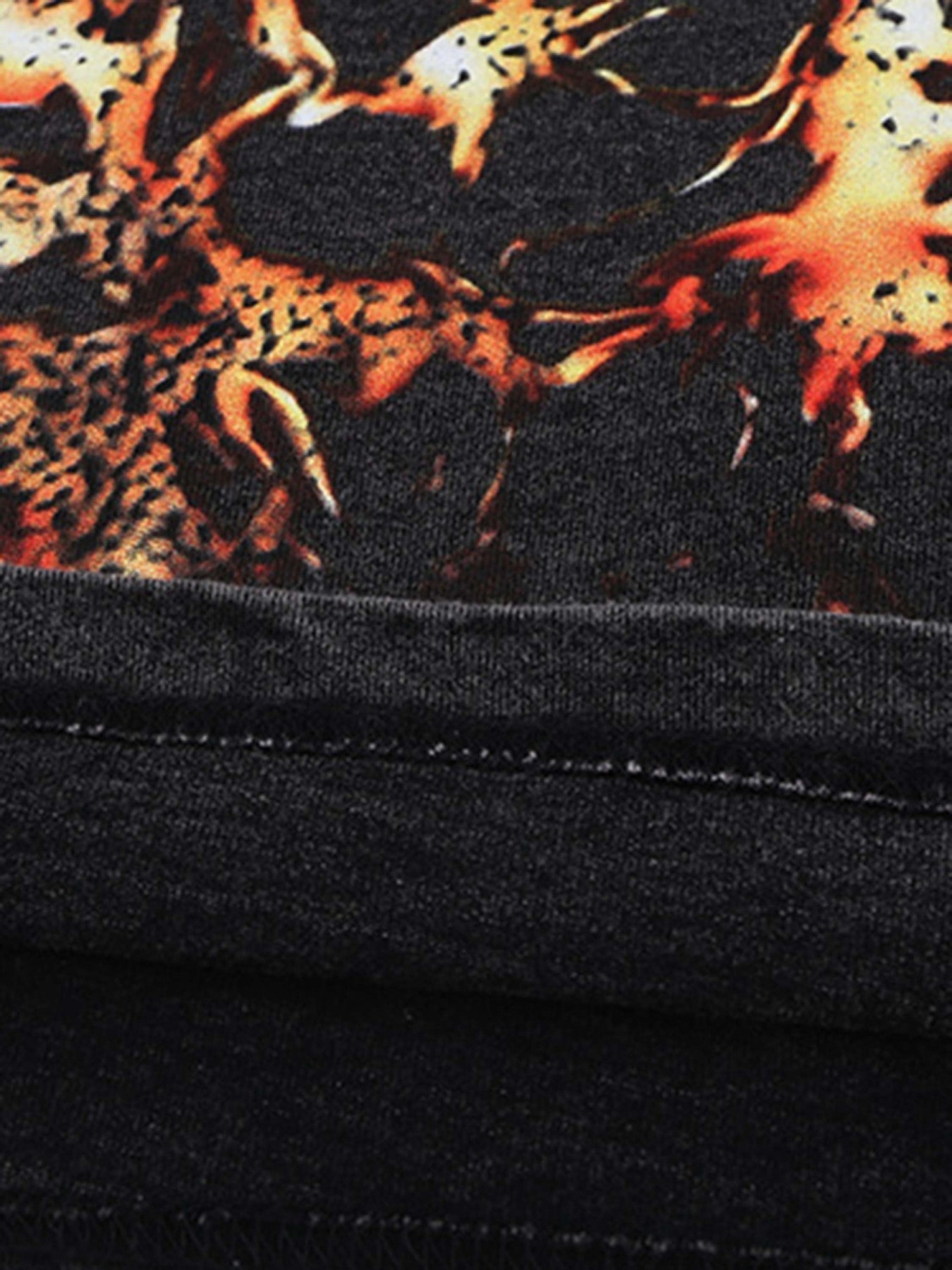 Creative Flaming Man Printed T-Shirt